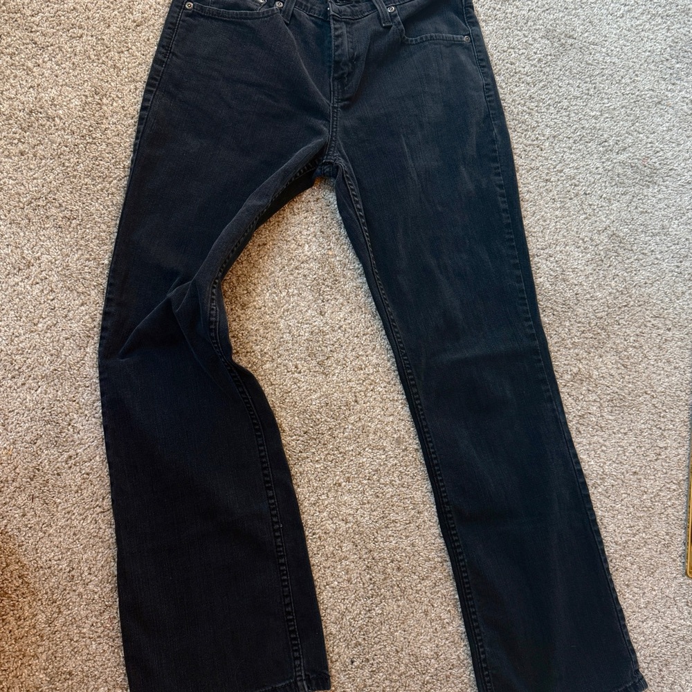 Levi's Black Straight Leg Jeans